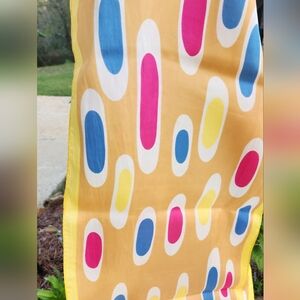 2 MATCHING VINTAGE RETRO STYLE POLYESTER LONG SCARF